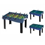 Mesa Multi Jogos 3 X 1 Pebolim, Ping Pong e Futebol de Botão Klopf 1058 Galera
