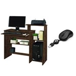 Mesa para Computador Austrália - Amêndoa Wood - Móveis Primus - Acompanha um Mouse