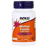 Methylfolate 1000mcg 90 Comprimidos - Coenzima B Vitamina - NOW - Metilfolato