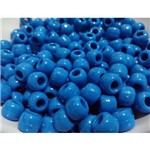 Miçangão Tererê Opaco Plastico- Cor Azul Turquesa (cor 17) - Pct 500g