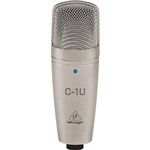Microfone Condensador Behringer C-1u com Interface Usb Integrada