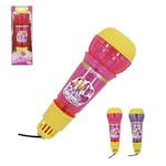 Microfone Infantil com Eco Glam Girls Colors Luz a Bateria na Caixa Wellkids