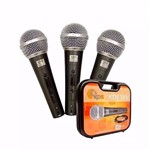 Microfone Kadosh Kit C/3 Kds58v + Cabo + Maleta
