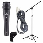 Microfone Karaoke Harmonics MDC101+ Pedestal com Cachimbo + Cabo