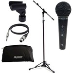 Microfone Leson Sm58 P4 BLK + Pedestal Rmv Psu0090