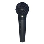 Microfone Profissional com Fio Cardioide Leson Sm58 P4 Preto