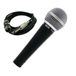 Microfone Profissional Csr Ht58a Unidirecional C/ Cabo + Maleta