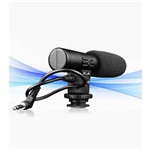 Microfone Profissional Stereo Mic-01 para Dslr Nikon Canon Pentax