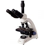 Microscópio Biológico Trinocular Ampliação de 40x Até 2000x Iluminação LED