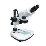 Microscópio Estéreo Binocular Zoom 0,75 a 5X. Aumentos 7,5 a 50X - LED - Brax Tecnologia