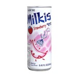 Milkis Bebida Gaseificada Milk & Yogurt Flavor Morango - Lotte 250ml