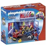 Minha Oficina de Motocicletas Secreta Playbox Playmobil 6157