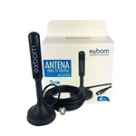 Mini Antena para TV Digital Amplificada HDTV UHF VHF Interna Externa 4M 3.5dBi AN-I3540B
