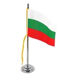 Mini Bandeira de Mesa Bulgária 15 Cm Poliéster