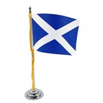 Mini Bandeira de Mesa Escócia 15 Cm Poliéster