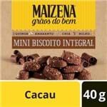 Mini Biscoito Integral Sabor Cacau Maizena 40g