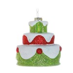 Mini Bolo P/pendurar Decoração Natal 10cm Verde