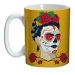 Mini Caneca Frida Kahlo Caveira Mexicana