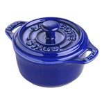 Mini Cocotte Cerâmica 10 Cm Azul Marinho Staub