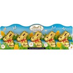 Mini Coelhos de Chocolate ao Leite Gold Bunny In a Row 50g - Lindt