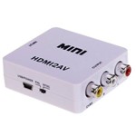 Mini Conversor Av2hdmi de Sinal Analógico para Hdmi 1080p (60 Hz) Output Importada