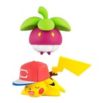 Mini Figura Articulada - 15 Cm - Pokémon - Frubberl e Pikachu - Sunny