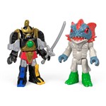 Mini Figuras Imaginext - Go Go Power Rangers - Thunder Megazord e Cabeça de Piranha - Fisher-price