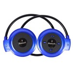 Mini Fone de Ouvido HeadSet Estéreo Bluetooth Azul 503