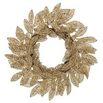 Mini Guirlanda Folhas Secas em Glitter, Dourado - Christmas Traditions
