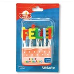 Mini Kit Velas Feliz Aniversário Color Ref.1384 - Velarte