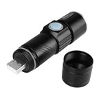 Mini Lanterna Led Recarregável USB Zoom Strobo - Luatek