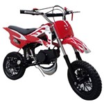 Mini Moto Cross 49cc Dirt Bike a Gasolina 2 Tempos Wvdb-006 Importway - Vermelho