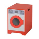 Mini Móvel Máquina de Lavar Infantil Siena Móveis Vermelho