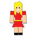 Mini Painel Menina Game Minecraft