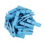 Mini Pregadores Azul - Tamanho 3,5 Cm - 50 Unid
