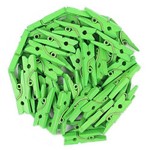 Mini Pregadores Verde - Tamanho 2,5 Cm - 100 Unid