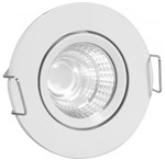 Mini Spot LED COB Redondo 3W 6x6cm Direcionável Luz Quente A.XU