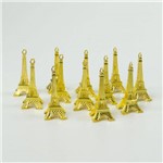 Mini Torre Eiffel Metálica Pacote com 12 Unidades para Chaveiros e Personalizar Lembranças