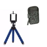 Mini Tripe Flexivel para Celular e Camera + Capa para Camera Digital Athenas Leadership