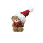 Mini Ursinho Decoração Natal 15cm Marrom