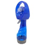 Mini Ventilador com Borrifador Água Azul Escuro
