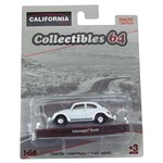 Miniatura 1:64 Volkswagen Fusca Branco Série 4 California Collectibles