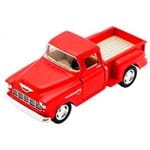 Miniatura 1955 Chevy Stepside Pick-up Escala 1:32 Vermelho