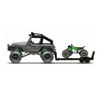 Miniatura 4x4 - Rebels Rugged Adventures - Jeep Wrangler Rubicon With Atv - Maisto