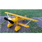 Miniatura Avião 30 Cm - Monomotor Amarelo - Estilo Retrô Vintage
