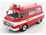 Miniatura Carro Barkas B 1000 Bus Feuerwehr 1965 1:18 Model Car