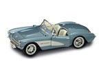 Miniatura Carro Chevrolet Corvette (1957) - Azul - 1:18 - Yat Ming