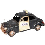 Miniatura Carro de Polícia Decorativo Dr0109 Preto - BTC