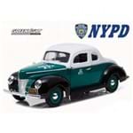 Miniatura Carro Ford Deluxe Coupe 1940 Police 1:18 - Greenlight