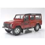 Miniatura Carro Land Rover Defender 110 Vermelha 1:18 Paudi